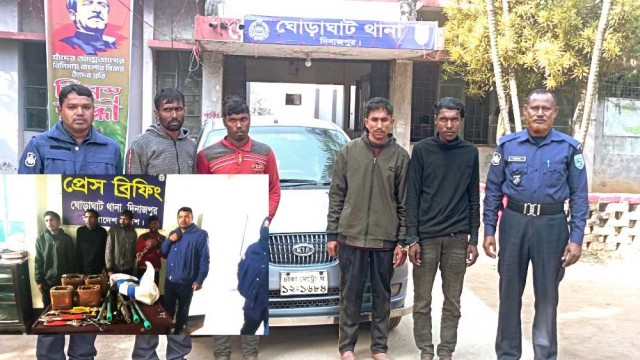 ট্রান্সফরমা যন্ত্রাংশ চুরির ঘটনায় গ্রেপ্তার ৪ চোর, কারগাড়ি জব্দ