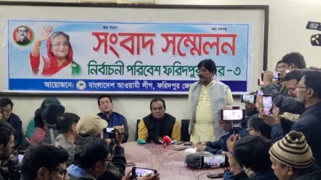 ফরিদপুরে আওয়ামীলীগ প্রার্থী শামীম হকের নানা অভিযোগ