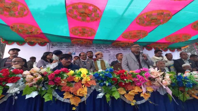 মানিকগঞ্জে স্বাস্থ্যমন্ত্রীর জনসভা অনুষ্ঠিত